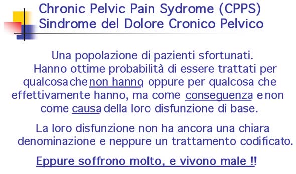 Sindrome del Dolore Cronico Pelvico (CPPS)